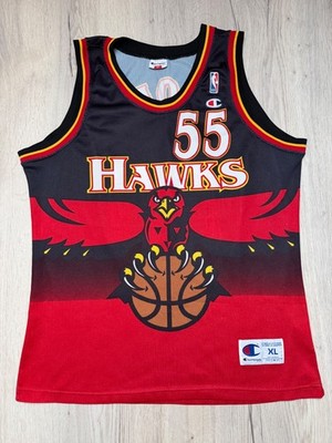 Champion NBA Atlanta Hawks DIKEMBE MUTOMBO Basketball Trikot Jersey Jordan Retro