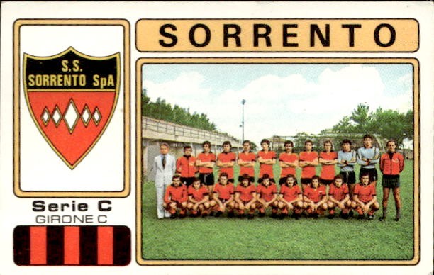 Figurina Calciatori Panini 1976/77 # 589 Sorrento Serie C Girone C