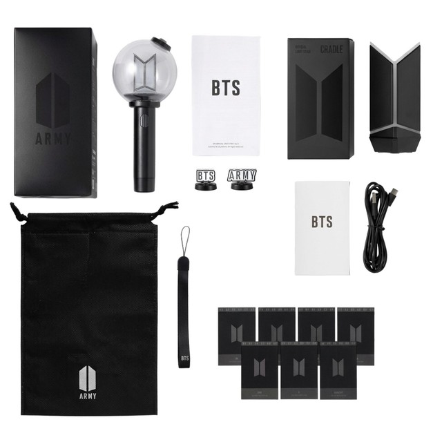 BTS Official Light Stick Ver.4 Army Bomb Full Set & Cradle & 2 Parts SEALED KOR