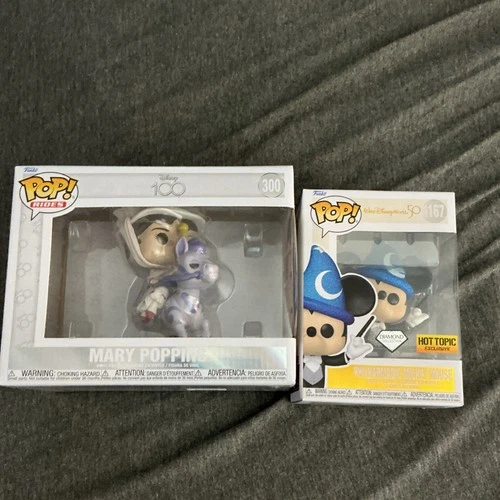 Funko Pop! Mary Poppins Mickey Mouse Diamond Hot Topic Exclusive Figures