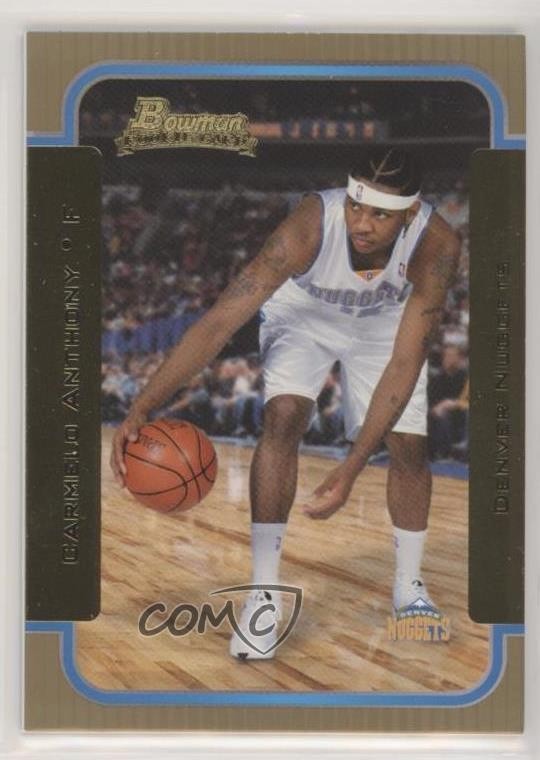 2003-04 Bowman Rookies & Stars Rookies Gold Carmelo Anthony #140 RC HOF 0ls