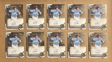 2022 Bowman Chrome Draft lot of 10 Cayden Wallace rookie autos Royals Nationals
