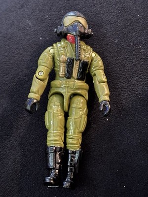 1993 GI JOE ACE v3 Ghoststriker X-16 Pilot Figure w/Helmet, Tight Joints A4