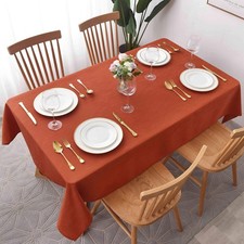 maxmill Square Tablecloth Swirl Design Water 60" x Square , Rust