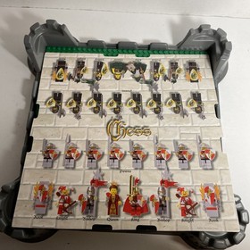 Lego Kingdoms Chess Set Board, Box, & Unused Tiles (853373)