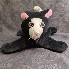 Tonka Pound Purries Black Cat Plush Large 15 Inch Long 1985 Stuffed Animal Toy