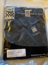 New Chef Revival Knife and Steel Chef Jacket Black Size 5x J017BK -5X