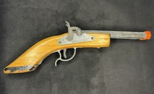 VTG Replicas by Parris Double Barrel Cap Gun 5891--Lt Wood/Blk Stripe/Chrome USA