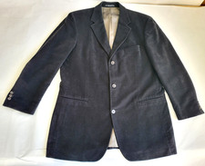 HUGO BOSS Men  s Blazer Jacket   Made in USA   Size 46L   100 Cotton   Black