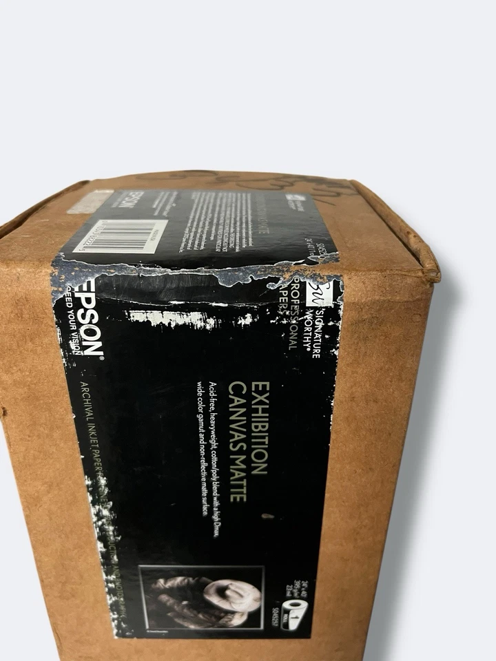 Epson Exhibition Canvas Matte Archival Inkjet Paper (24" x 40' Roll)  NEVER USED - Image 4 of 4