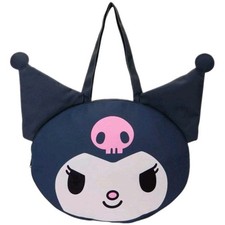 Loungefly Sanrio Kuromi Round Face Tote Bag Black Pink White