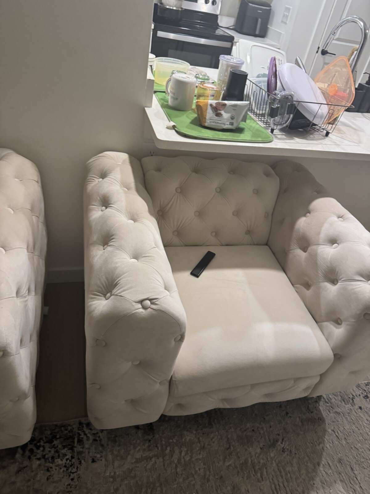 Bradford Velvet 4 Piece Living Room Set