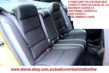Grey Velour Rear Seat Cover Fit Ford Falcon 2002-2007 Mk Ii Mk Iii Ba Bf Xt Grey Velour Rear Seat Cover Fit Ford Falcon 2002-2007 Mk Ii Mk Iii Ba Bf Xt