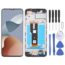 For ZTE Blade V50 Smart 7060 LCD Screen Digitizer Full Assembly w/ Frame Black 