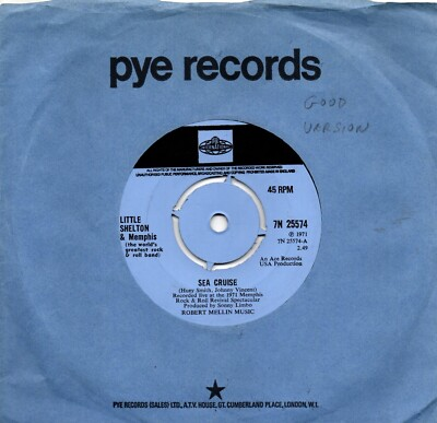 #ad #ad Little Shelton amp; Memphis:Sea Cruise High blood pressure:UK Pye Int.1971 GBP 8.00
