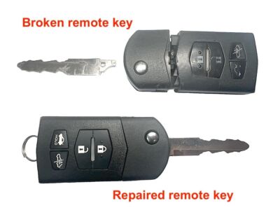 RFC 3-Button Flip Key Case For Mazda 3, 6, MX5, RX8 - Mitsubishi Board Version 2 thumbnail image