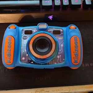 VTech Kidizoom Duo Kamera 5.0 für Kinder Farbdisplay 5MP Fotos Blau Kleinkinder