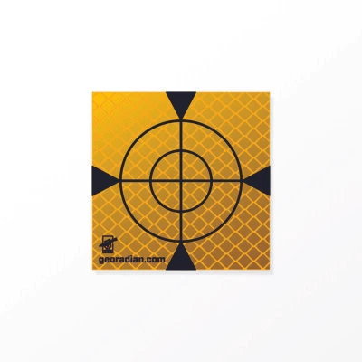 GEORADIAN.COM Reflex Zielmarken 60mm x 60mm Gelb , 50 StückTotal Station