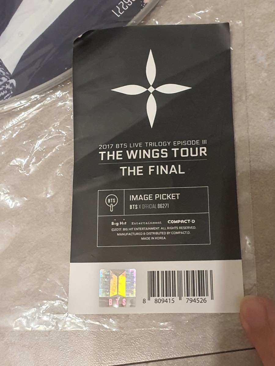 BTS OFFICIAL Wings The final Tour Group Picket | eBay