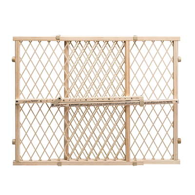 Evenflo Position & Lock Value Adjustable Wood Baby Gate,(Natural)26 - 42 in.Wide