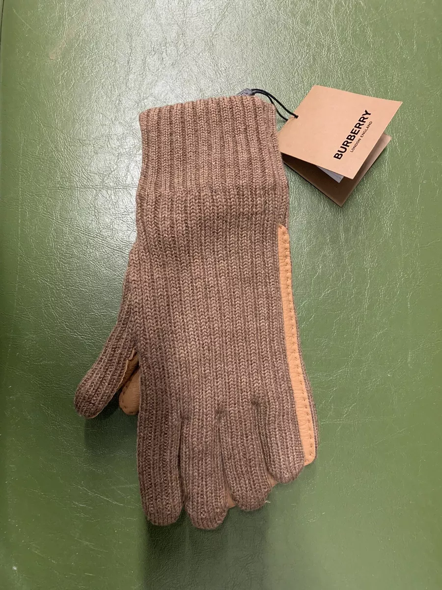 Brown on sale knit gloves