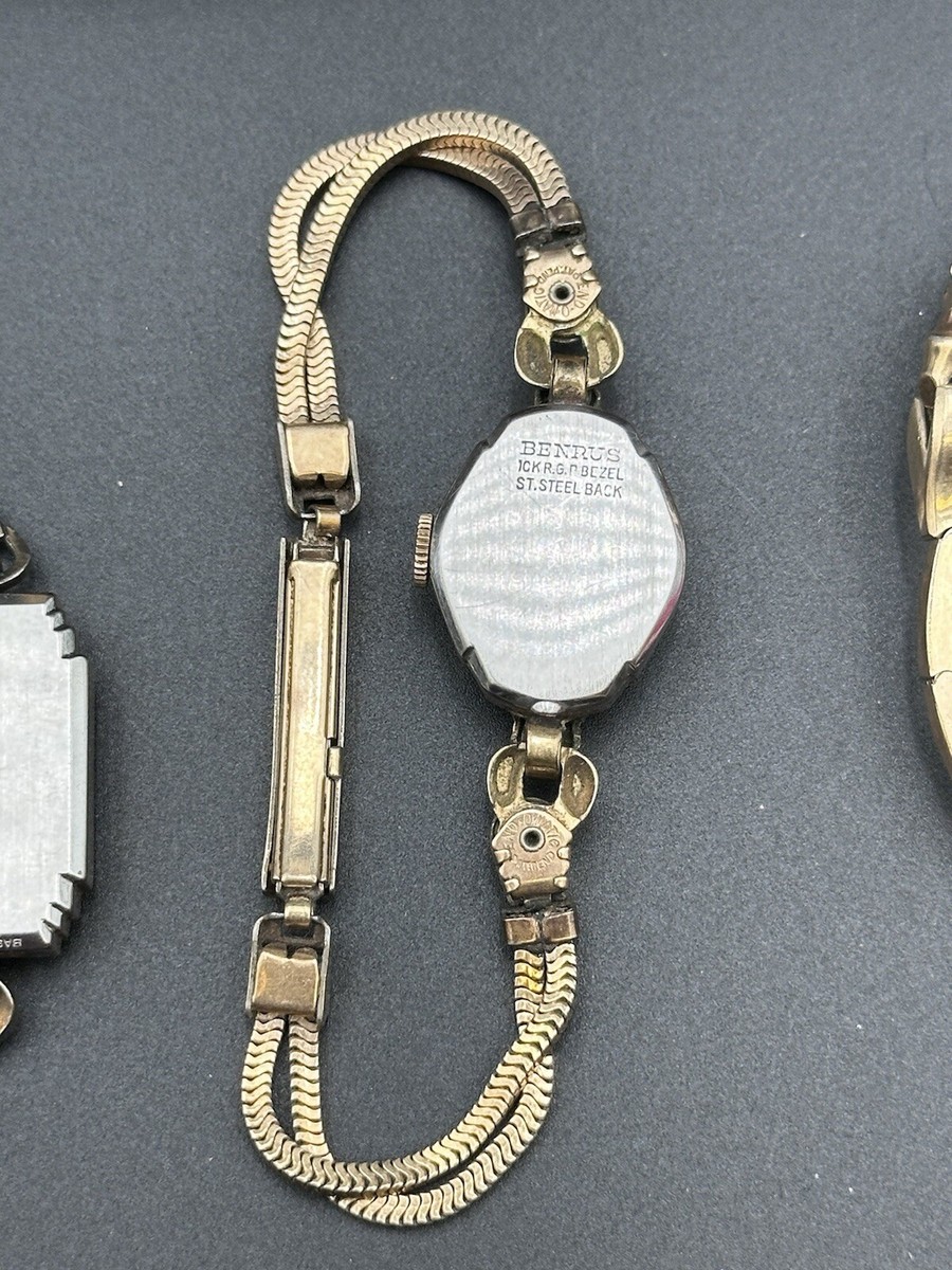 Lot 5 Vintage Watches Bulova Benrus, Elgin. Gold Filled | eBay display picture 2