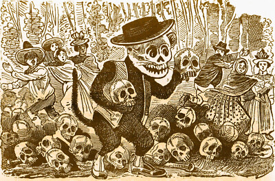 Jose Guadalupe Posada - Cat Calavera (circa 1890) - 17