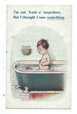 Ich dachte, ich sah etwas Bamforth Nr.244 Witzige Serie Comic Postkarte um 1916