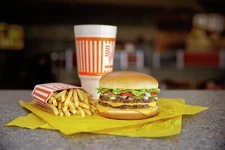 Whataburger Double meat - Double Cheese fries and a drink | Poster 13x19 inch