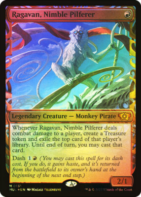 MTG FOIL Ragavan, Nimble Pilferer Showcase Halo Foil