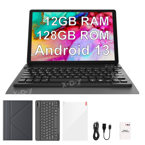 Tablet Android 13 10'' 12GB+128GB mit Dual Camera Widevine L1 5GWiFi for gifts