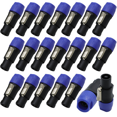 Lots Speakon Connector 4 Pole Male Plug Compatible for Audio Loudspeaker Cable