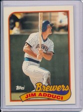 JIM ADDUCI 1989 TOPPS TIFFANY #338