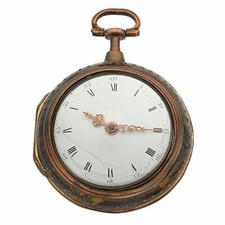 Antique J. Richards London Verge Fusee 50mm Pocket Watch
