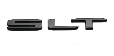 1x SLT Emblem Tailgate Nameplate Badge – Glossy Black For 2019-2021 GMC Sierra 23400413 Style
