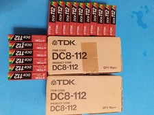 35 New TDK DC8-112 Data Tape Cartridges 112M 8mm fast free shipping.