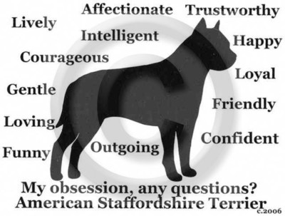 American Staffordshire Terrier Dog Obsession, Questions? T-shirt Choice size col