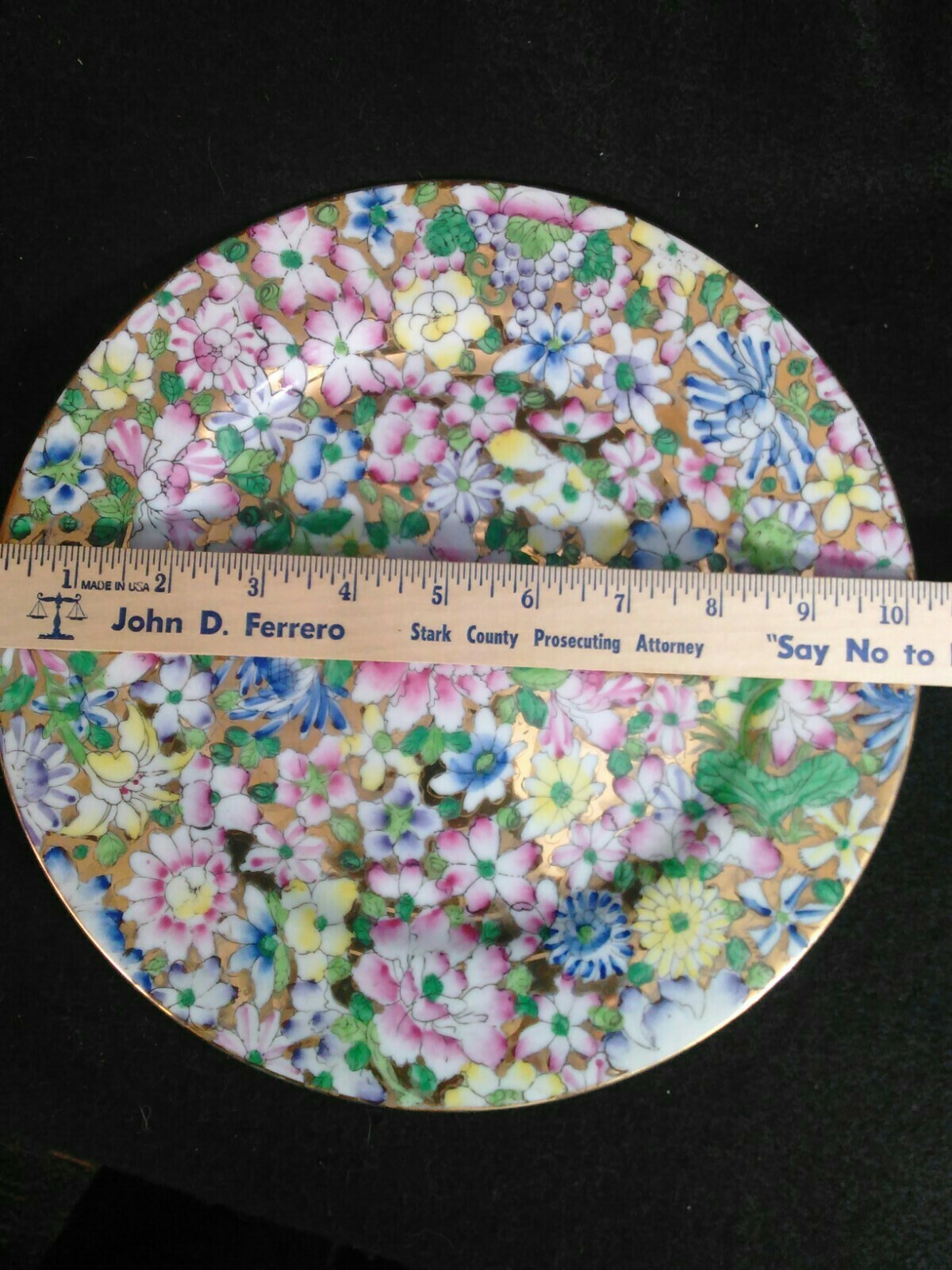 RARE Vintage Princess House Decorative Plate HAND PAINTED PORCELAIN