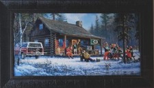 Don Kloetzke Game Day Green Bay Packers Football S/N Art Print Framed 28 x 16.5