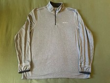 Men  s Large Eddie Bauer Active FreeHeat 1/4 Pullover Zip Lightweight Long Sleeve