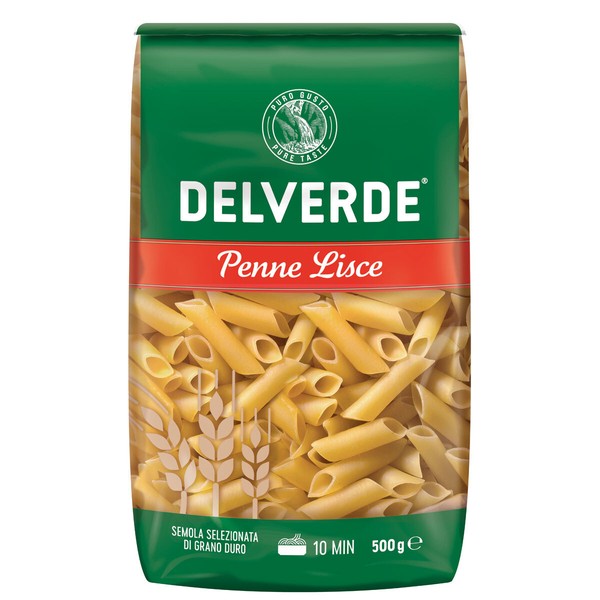 Delverde Penne Lisce Selezionata Di Grano Duro Hartweizennudeln 500G-image