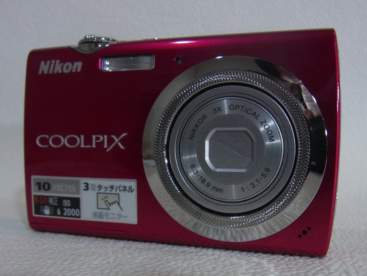NIKON Nikon COOLPIX S230,ROSE RED,10MP,3x,3in,f/3.1, EXC NIKON Nikon COOLPIX S230,ROSE RED,10MP,3x,3in,f/3.1, EXC