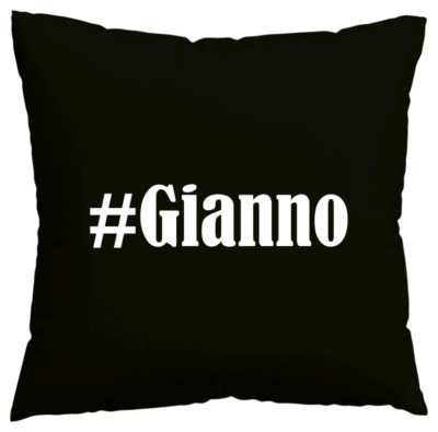 Kissenbezug #Gianno I love Gianno Schwarz 112156
