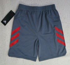 adidas Little Boys' Sport Grey Shorts - Size 5 - NWT - MSRP 26.00