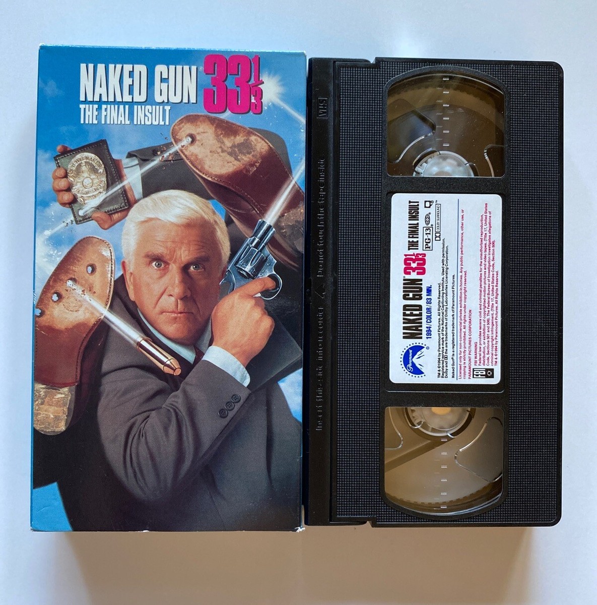 Naked Gun 33 1/3 The Final Insult VHS 1994 Leslie Nielsen