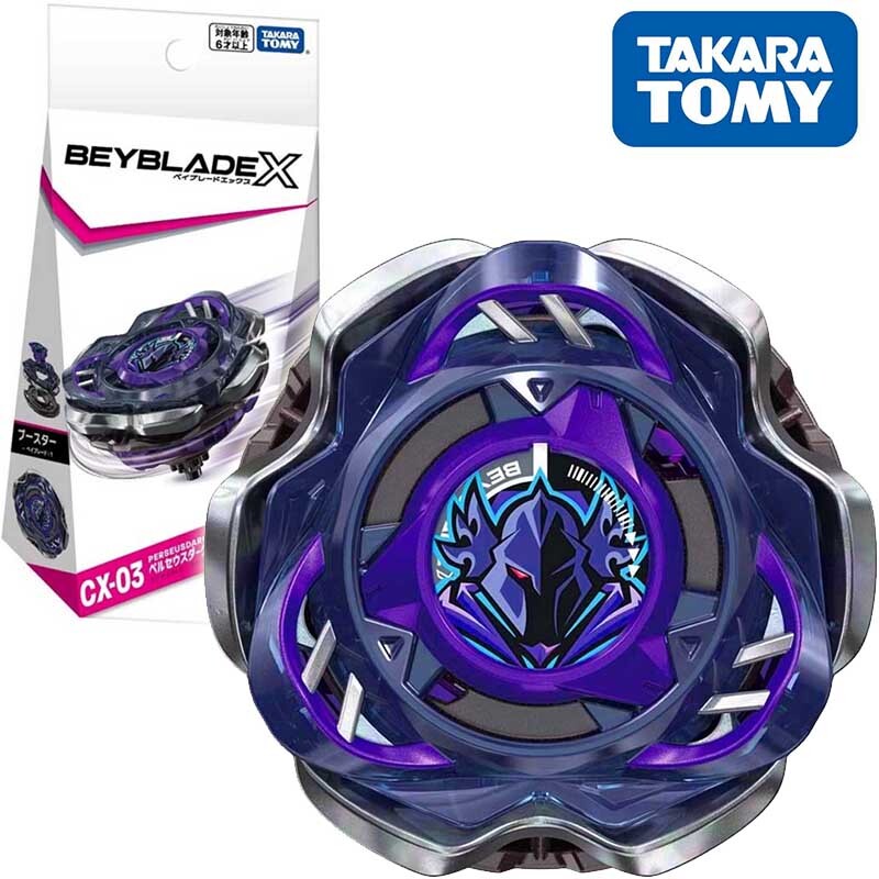TAKARA TOMY CX03 Perseus Dark B6-80W Burst Beyblade X Booster