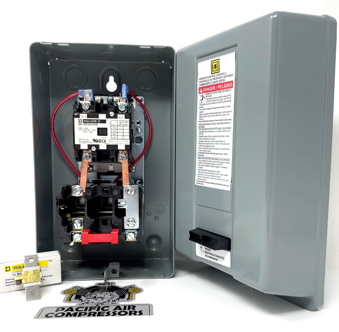 GARDNER DENVER MAGNETIC STARTER 5HP SINGLE PHASE 208-240 VOLT