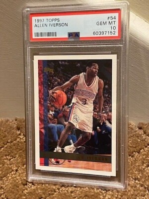 97 TOPPS NBA ALLEN IVERSON PSA10 アイバーソン 1997 Topps Basketball #54 Allen Iverson PSA 10 GEM MINT | eBay