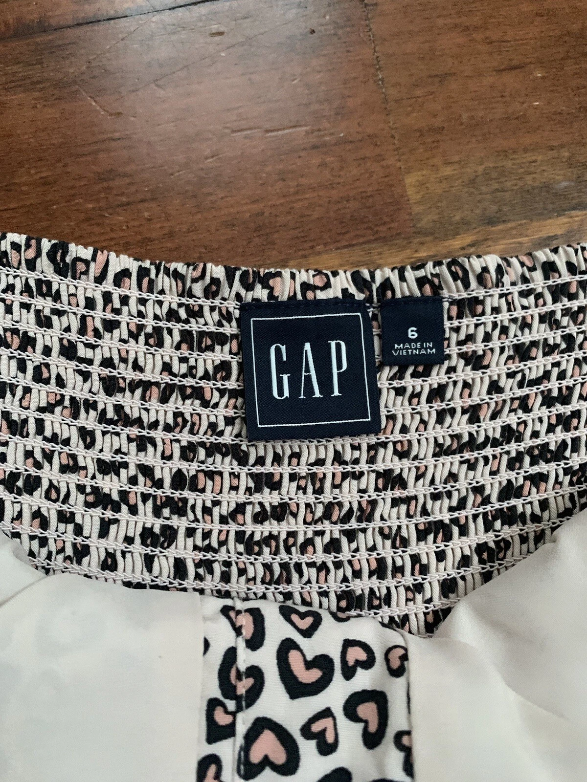 VALENTINO Abito skater stampa cuore leopardato 6 GAP gotico anni 90 stile Y2K data notte S animale