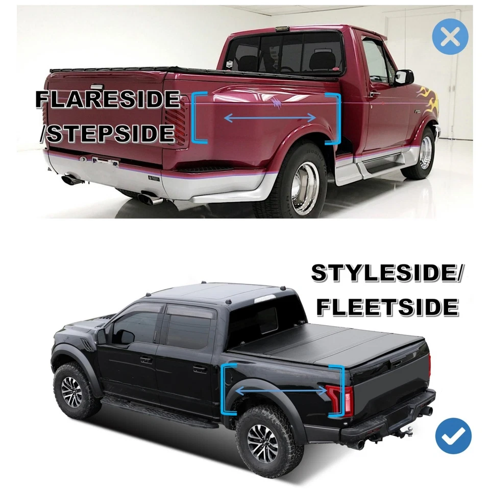 6' Soft Roll Up Tonneau Cover for 1994-2010 MAZDA B2300 Truck Bed | Styleside Foto 3 de 4